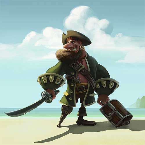 Brave pirate - Liliel Artwork de pirates dans le monde des jeux vidéos & jeux de société