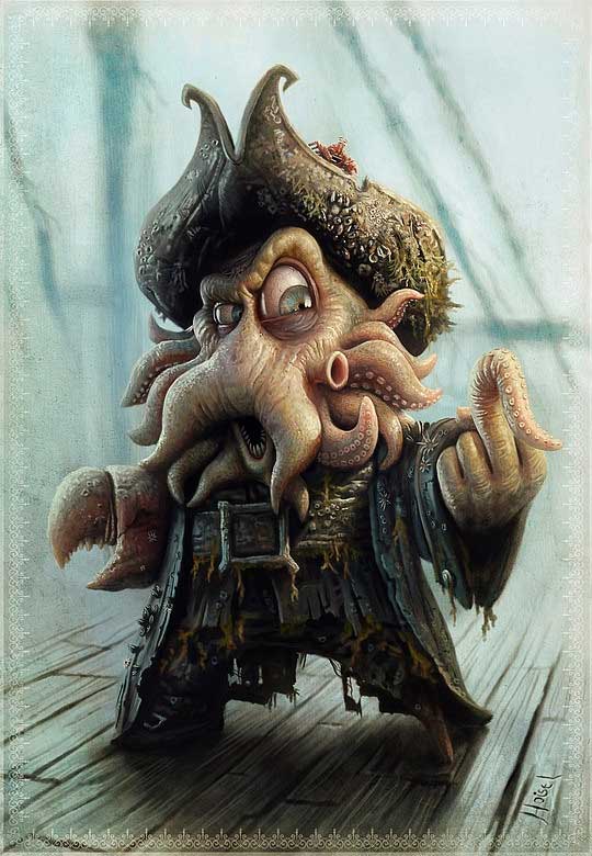 Cartoonish - Tiago Hoisel Artwork de pirates dans le monde des jeux vidéos & jeux de société