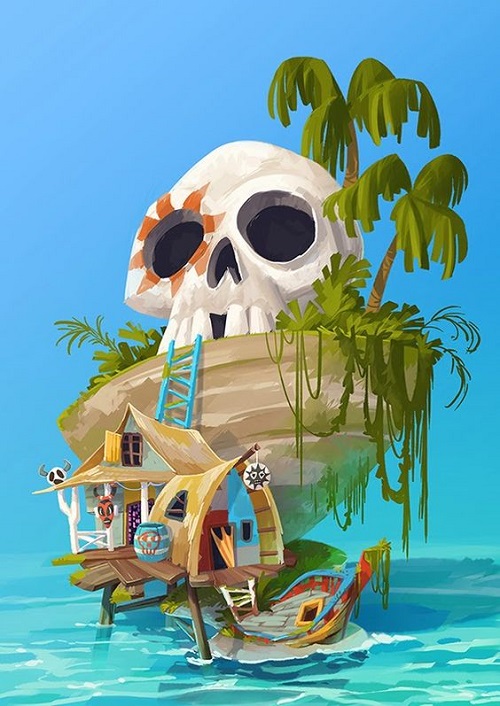 Les maisons & îles de pirates
