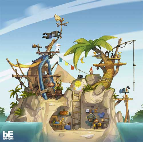 Monkey Quest, Eric Bellefeuille Les maisons & îles de pirates