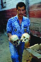 Des crânes déterrés pendant les fouilles du trésor de La Buse