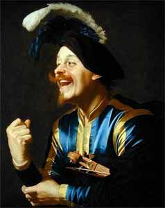 'The Laughing Violinist' ou 'The Merry Musician' de Gerrit Van Honthorst
