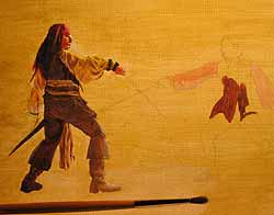 Jack Sparrow contre Will Turner (Pirates des Caraïbes) par Alain Decayeux