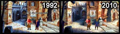 The Secret of Monkey Island 2, avant (1992) et après (2010)