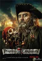 Nouvelle affiche avec Barbe-Noire (Ian McShane) - Pirates des Caraïbes : la fontaine de jouvence