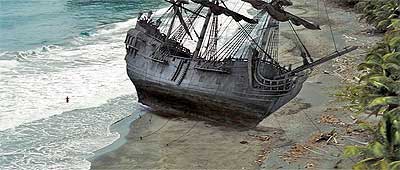 Le Black Pearl échoué aux îles Pelegostos