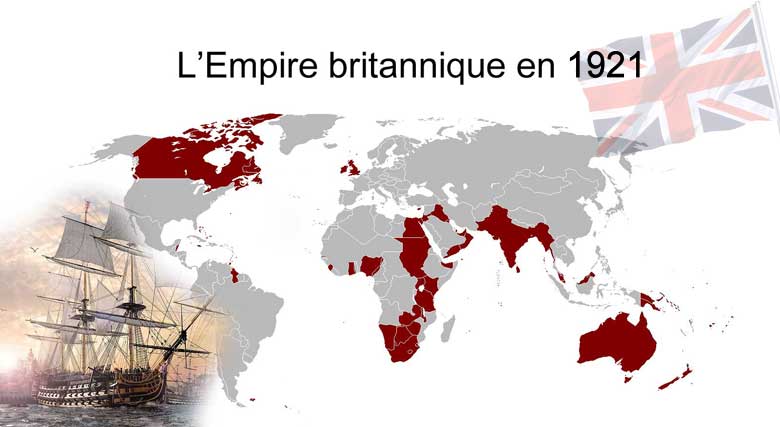 L'empire britannique, les anglais maîtres des mers du XVI au XXè siècle