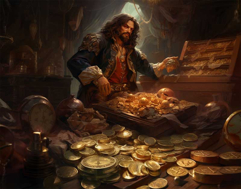 La rcolte d'or des pirates