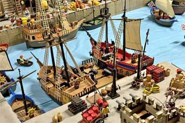 Un repaire de pirates en Playmobil de 37m cr par un collectionneur de jouets