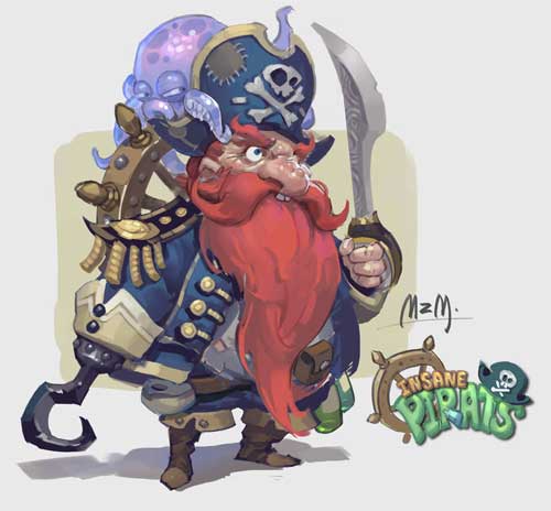 The pirate captain - M ZM Artwork de pirates dans le monde des jeux vidos & jeux de socit