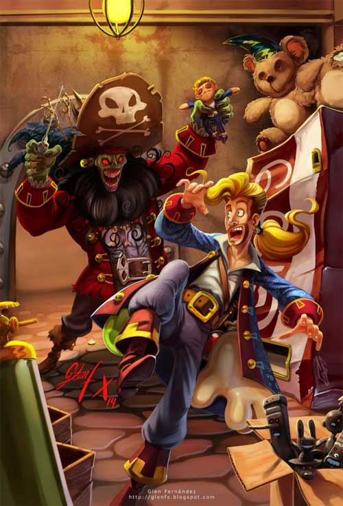 LeChuck, Monkey Island - Glen Fernandez Artwork de pirates dans le monde des jeux vidos & jeux de socit