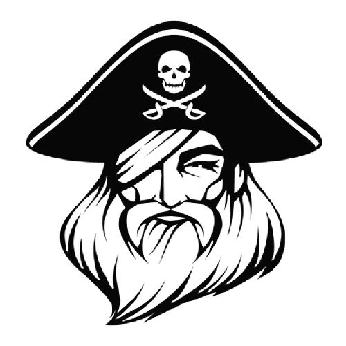 Barbe-rouge le pirate  colorier - Coloriages de pirates  imprimer